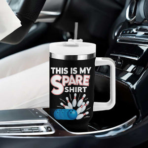 This Is My Spare Shirt Tumbler With Handle Bowling Pun Gift TS12 Print Your Wear