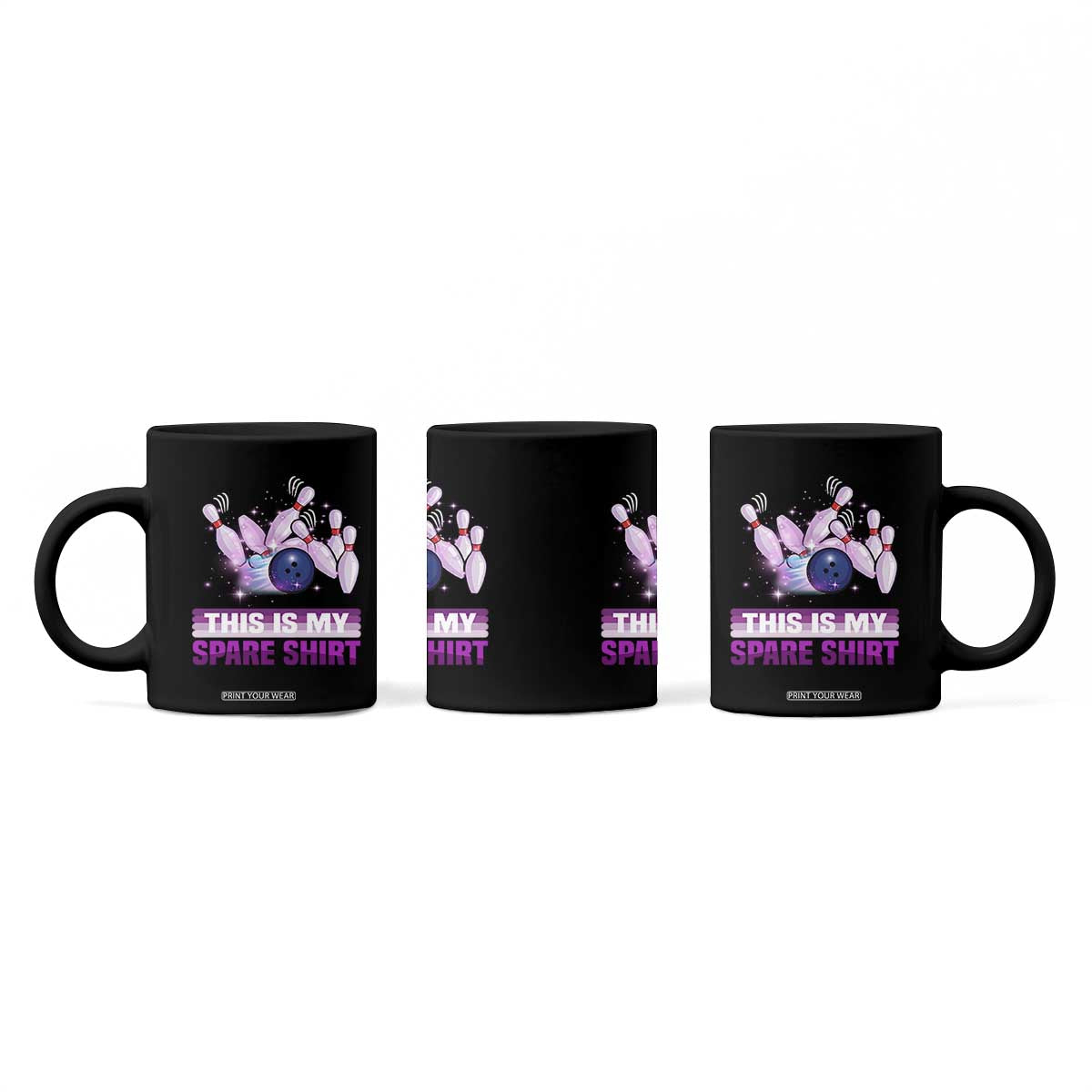 Funny Bowling Lover Coffee Mug This Is My Spare Shirt Quote TS12 Print Your Wear