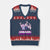 Funny Bowling Lover V-Neck Knit Sweater Vest This Is My Spare Shirt Quote TS12 Navy Red Print Your Wear