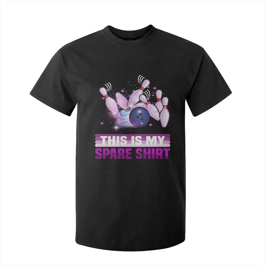 Funny Bowling Lover T Shirt For Kid This Is My Spare Shirt Quote TS12 Black Print Your Wear