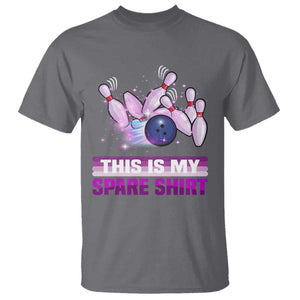 Funny Bowling Lover T Shirt This Is My Spare Shirt Quote TS12 Charcoal Print Your Wear