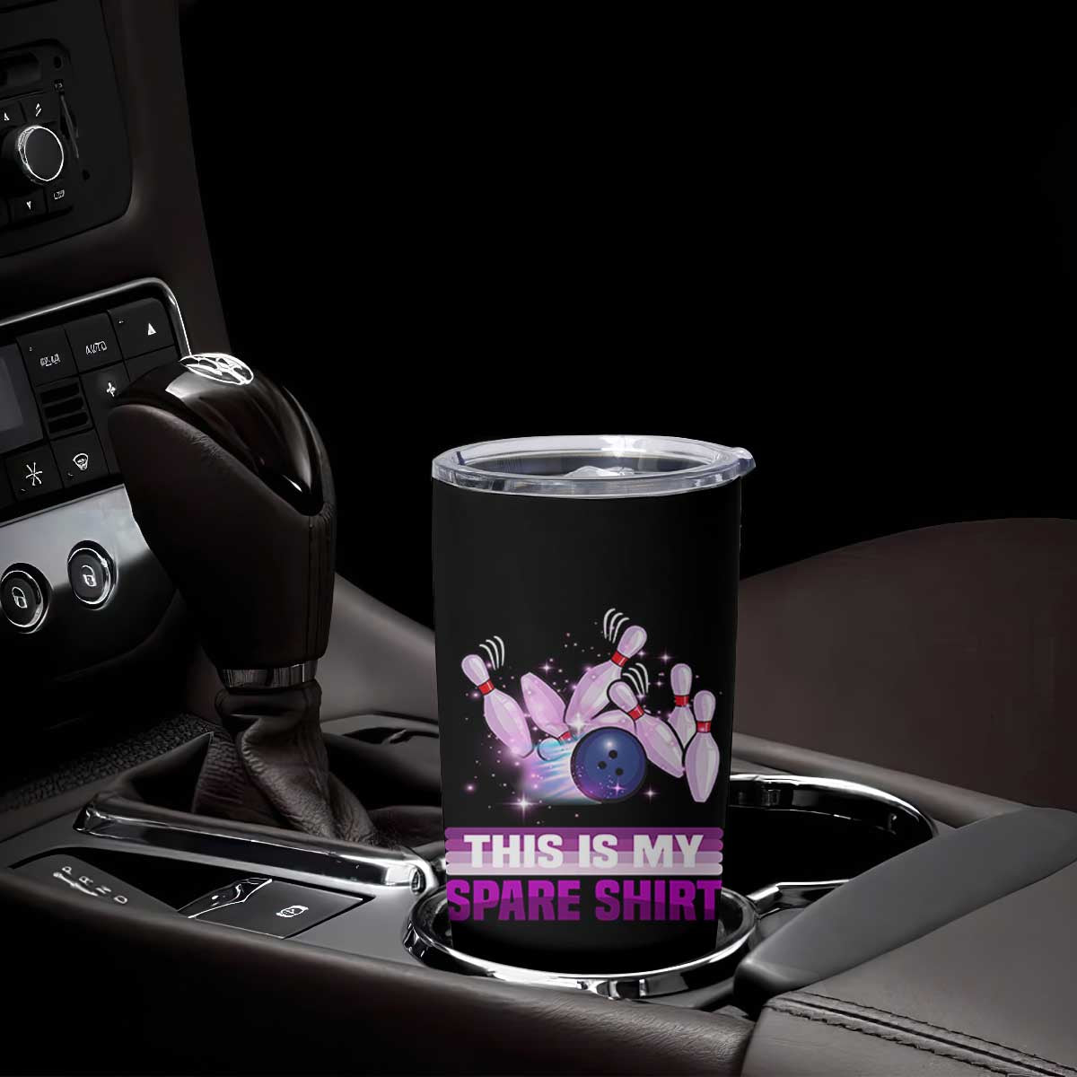 Funny Bowling Lover Tumbler Cup This Is My Spare Shirt Quote TS12 Print Your Wear