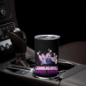 Funny Bowling Lover Tumbler Cup This Is My Spare Shirt Quote TS12 Print Your Wear
