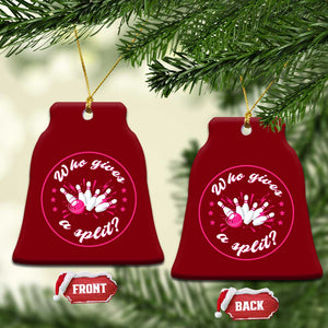 Funny Bowling Quote Ceramic Ornament Who Gives A Split For Women TS12 Print Your Wear