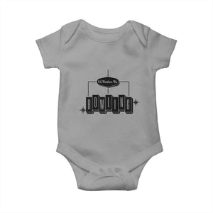 Id Rather Be Bowling Baby Onesie Funny Bowler Gift TS12 Sport Gray Print Your Wear