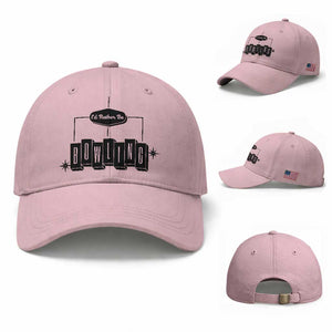 Id Rather Be Bowling Baseball Cap Funny Bowler Gift TS12 Baseball Cap Universal Fit Light Pink Print Your Wear