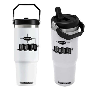 Id Rather Be Bowling Flip Straw Tumbler Funny Bowler Gift TS12 One Size: 30 oz White Print Your Wear