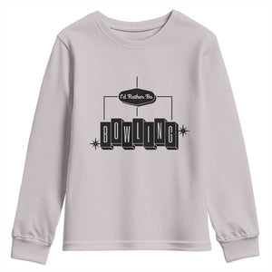 Id Rather Be Bowling Youth Sweatshirt Funny Bowler Gift TS12 Ice Gray Print Your Wear
