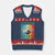 Funny Bowling Quote V-Neck Knit Sweater Vest Id Rather Be Bowling Gift TS12 Navy Red Print Your Wear