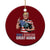Make Bowling Great Again Ceramic Ornament Funny Trump Bowling Gift TS12 1pc Red Print Your Wear