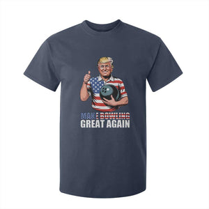 Make Bowling Great Again T Shirt For Kid Funny Trump Bowling Gift TS12 Navy Print Your Wear