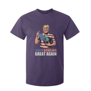 Make Bowling Great Again T Shirt For Kid Funny Trump Bowling Gift TS12 Purple Print Your Wear
