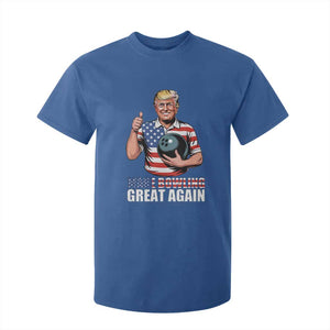 Make Bowling Great Again T Shirt For Kid Funny Trump Bowling Gift TS12 Royal Blue Print Your Wear