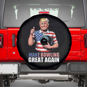 Make Bowling Great Again Spare Tire Cover Funny Trump Bowling Gift TS12 Black Print Your Wear