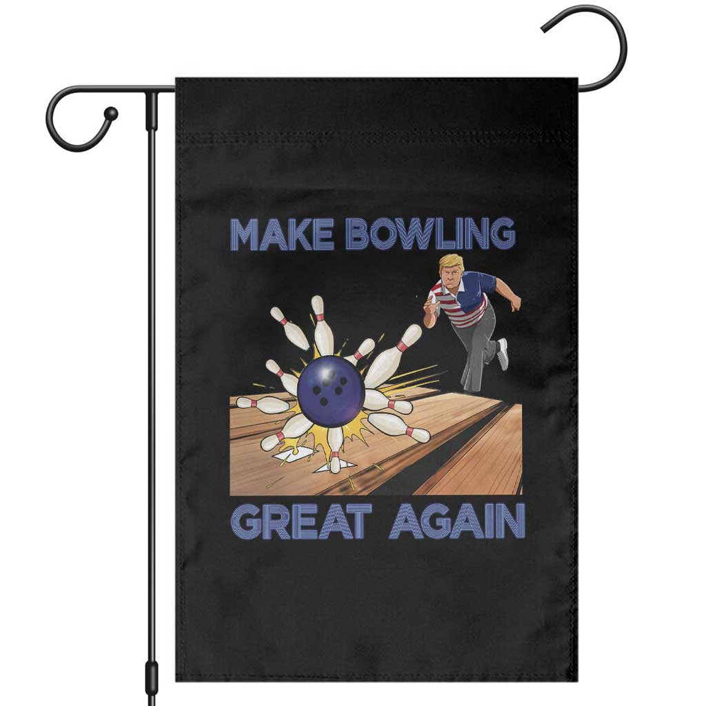 Make Bowling Great Again Garden Flag Funny Bowler Gift - Print Your Wear