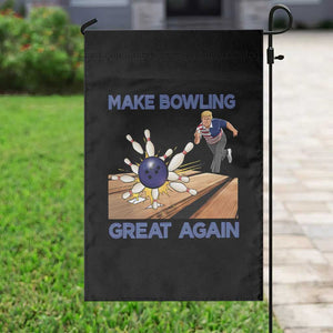 Make Bowling Great Again Garden Flag Funny Bowler Gift - Print Your Wear