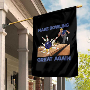 Make Bowling Great Again Garden Flag Funny Bowler Gift - Print Your Wear