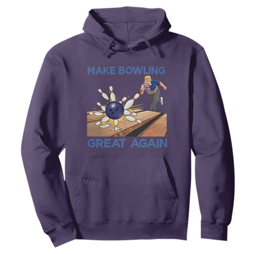 Make Bowling Great Again Hoodie Funny Bowler Gift TS12 Purple Print Your Wear
