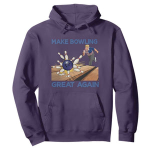 Make Bowling Great Again Hoodie Funny Bowler Gift TS12 Purple Print Your Wear