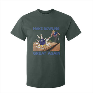 Make Bowling Great Again T Shirt For Kid Funny Bowler Gift TS12 Dark Forest Green Print Your Wear