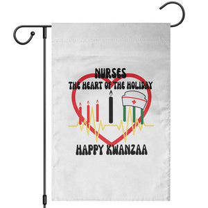 Nurse The Heart Of The Holiday Garden Flag Happy Kwanzaa Medical Gift TS12 White Print Your Wear