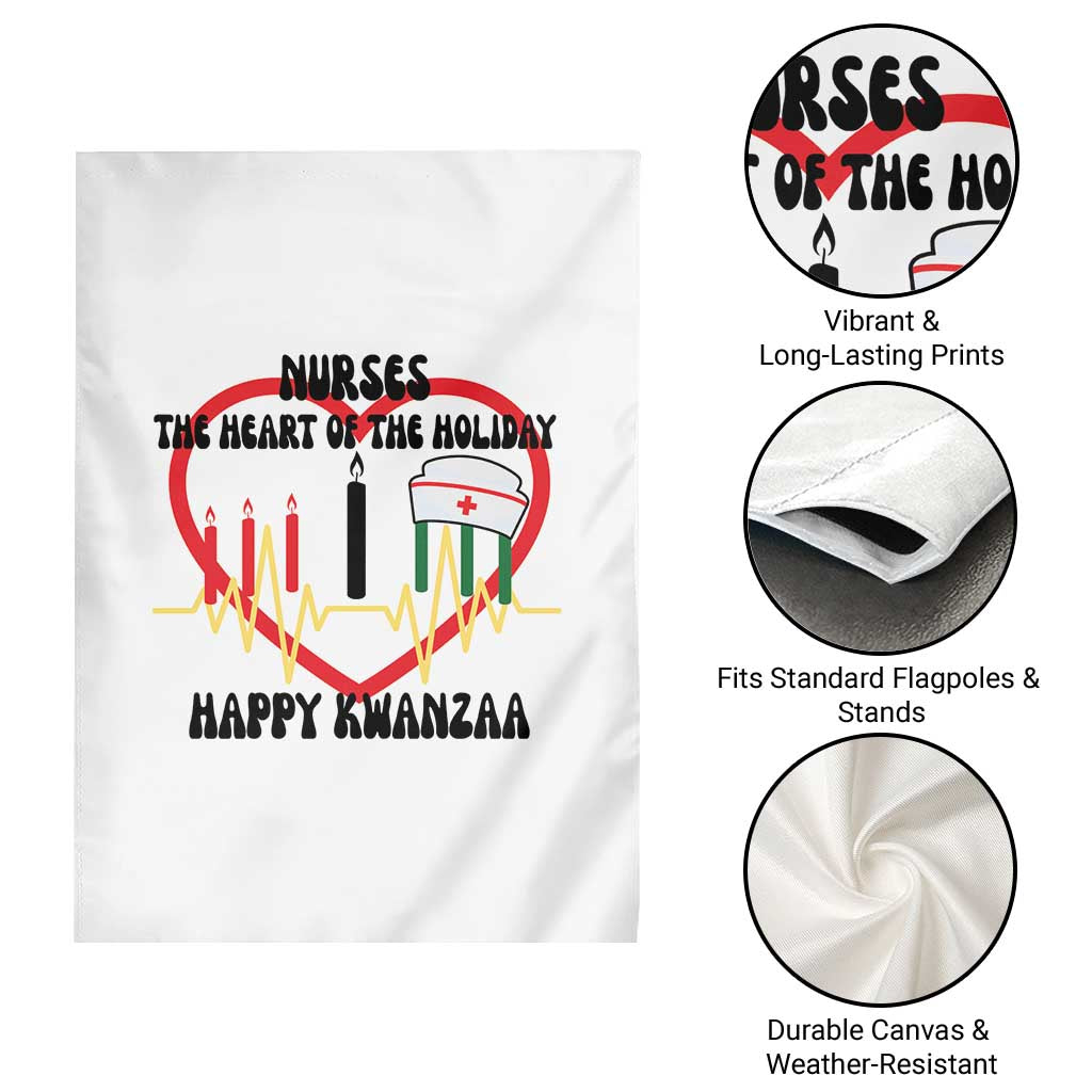 Nurse The Heart Of The Holiday Garden Flag Happy Kwanzaa Medical Gift TS12 Print Your Wear
