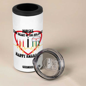 Nurse The Heart Of The Holiday 4 in 1 Can Cooler Tumbler Happy Kwanzaa Medical Gift TS12 Print Your Wear