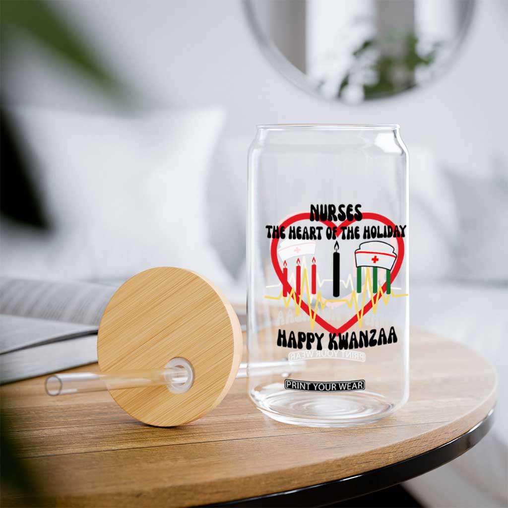 Nurse The Heart Of The Holiday Glass Can Happy Kwanzaa Medical Gift TS12 Print Your Wear