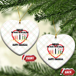 Nurse The Heart Of The Holiday Ceramic Ornament Happy Kwanzaa Medical Gift TS12 Print Your Wear
