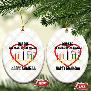 Nurse The Heart Of The Holiday Ceramic Ornament Happy Kwanzaa Medical Gift TS12 Print Your Wear