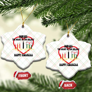 Nurse The Heart Of The Holiday Ceramic Ornament Happy Kwanzaa Medical Gift TS12 Print Your Wear