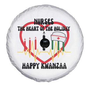 Nurse The Heart Of The Holiday Spare Tire Cover Happy Kwanzaa Medical Gift - Print Your Wear