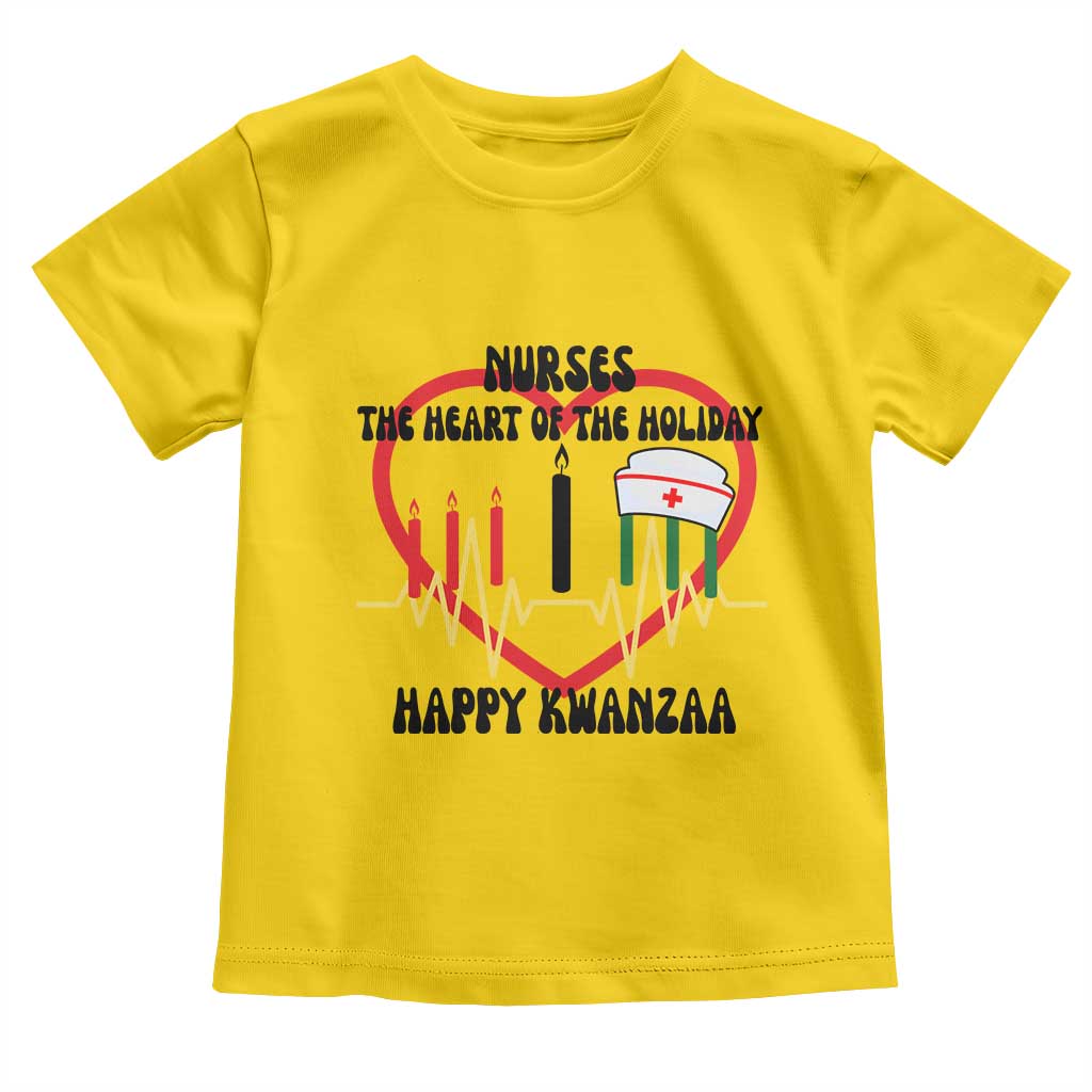 Nurse The Heart Of The Holiday Toddler T Shirt Happy Kwanzaa Medical Gift TS12 Daisy Print Your Wear