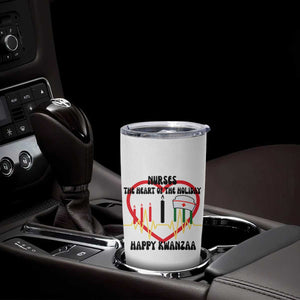 Nurse The Heart Of The Holiday Tumbler Cup Happy Kwanzaa Medical Gift TS12 Print Your Wear