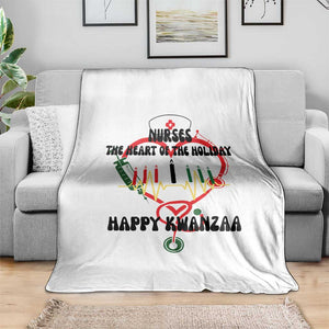 Nurses The Heart Of The Holiday Throw Blanket Kwanzaa Celebration Gift TS12 Print Your Wear