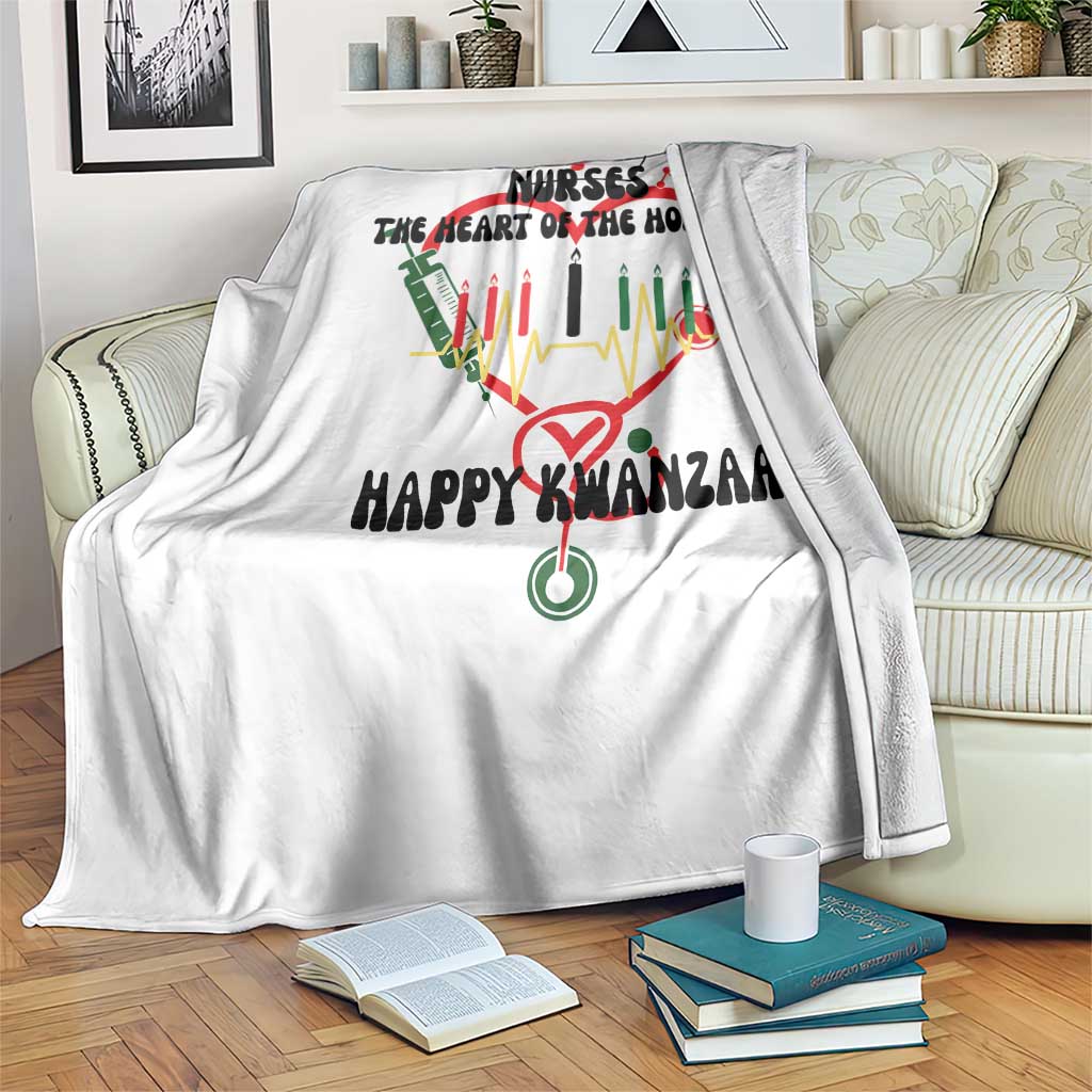 Nurses The Heart Of The Holiday Throw Blanket Kwanzaa Celebration Gift TS12 Print Your Wear