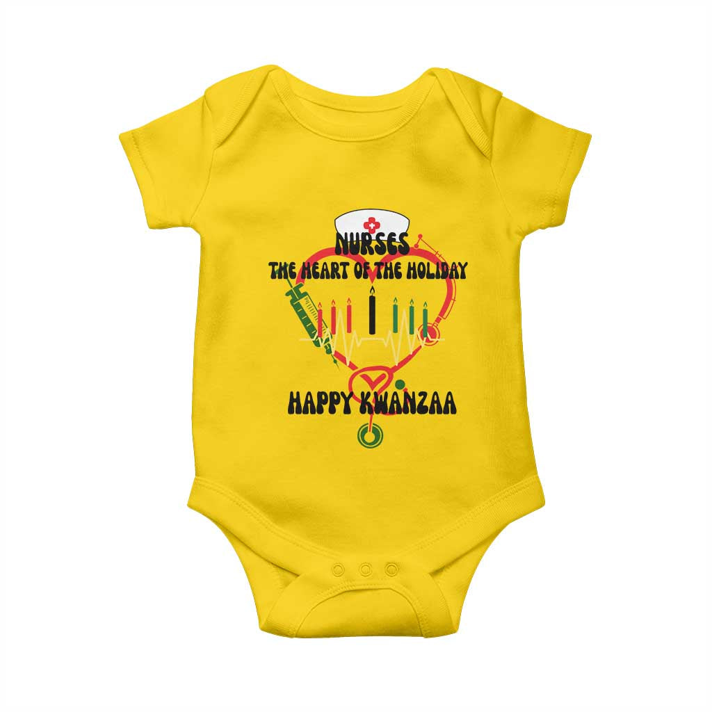 Nurses The Heart Of The Holiday Baby Onesie Kwanzaa Celebration Gift TS12 Daisy Print Your Wear