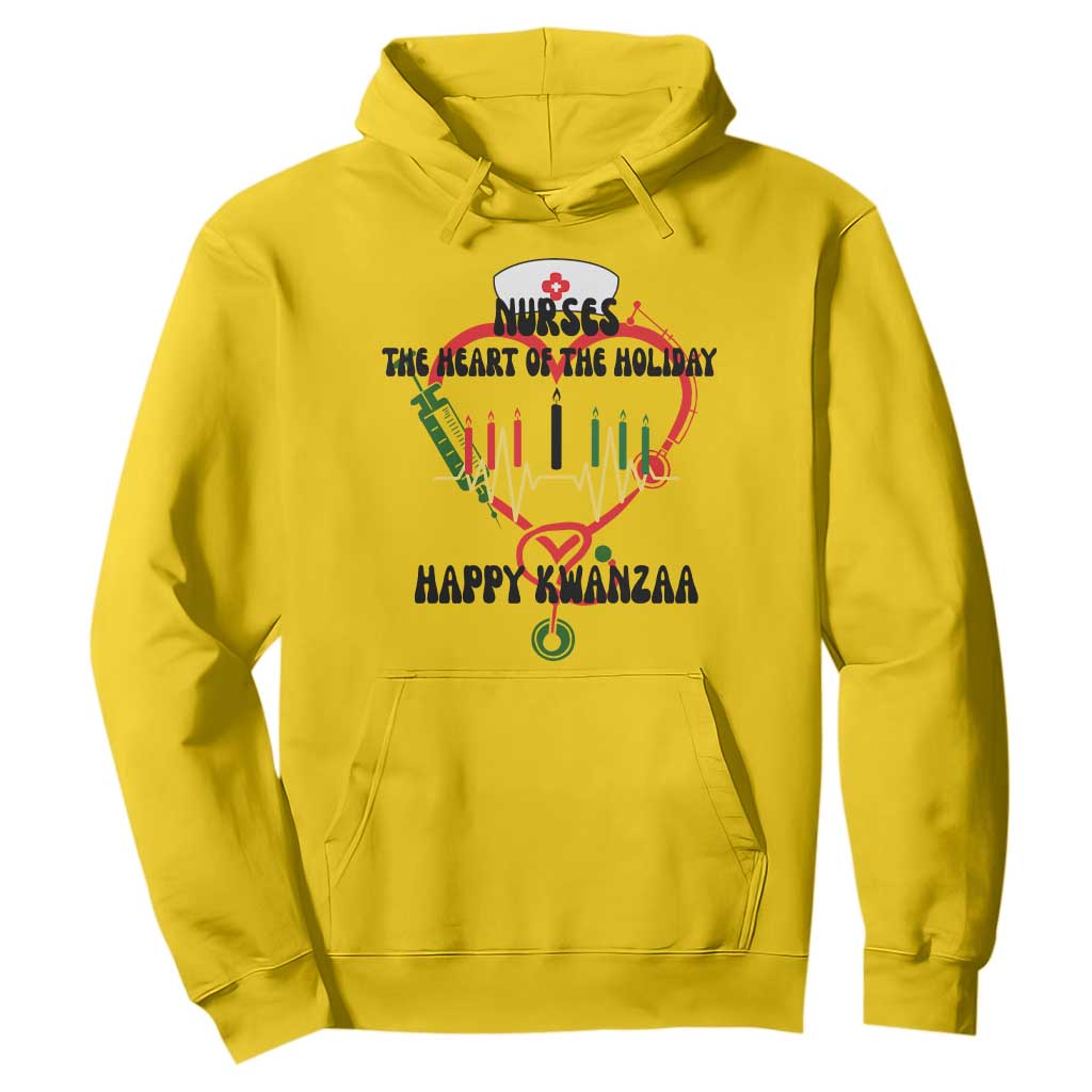 Nurses The Heart Of The Holiday Hoodie Kwanzaa Celebration Gift TS12 Daisy Print Your Wear