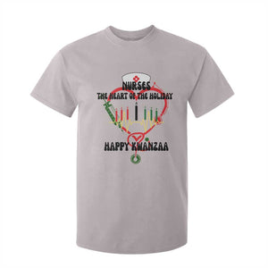 Nurses The Heart Of The Holiday T Shirt For Kid Kwanzaa Celebration Gift TS12 Ice Gray Print Your Wear
