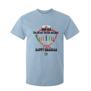 Nurses The Heart Of The Holiday T Shirt For Kid Kwanzaa Celebration Gift TS12 Light Blue Print Your Wear
