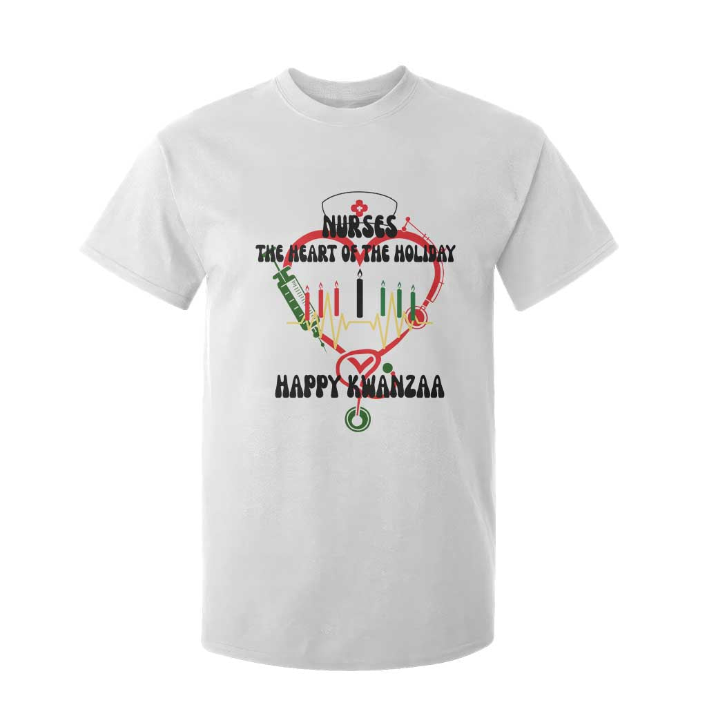 Nurses The Heart Of The Holiday T Shirt For Kid Kwanzaa Celebration Gift TS12 White Print Your Wear