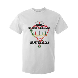 Nurses The Heart Of The Holiday T Shirt For Kid Kwanzaa Celebration Gift TS12 White Print Your Wear