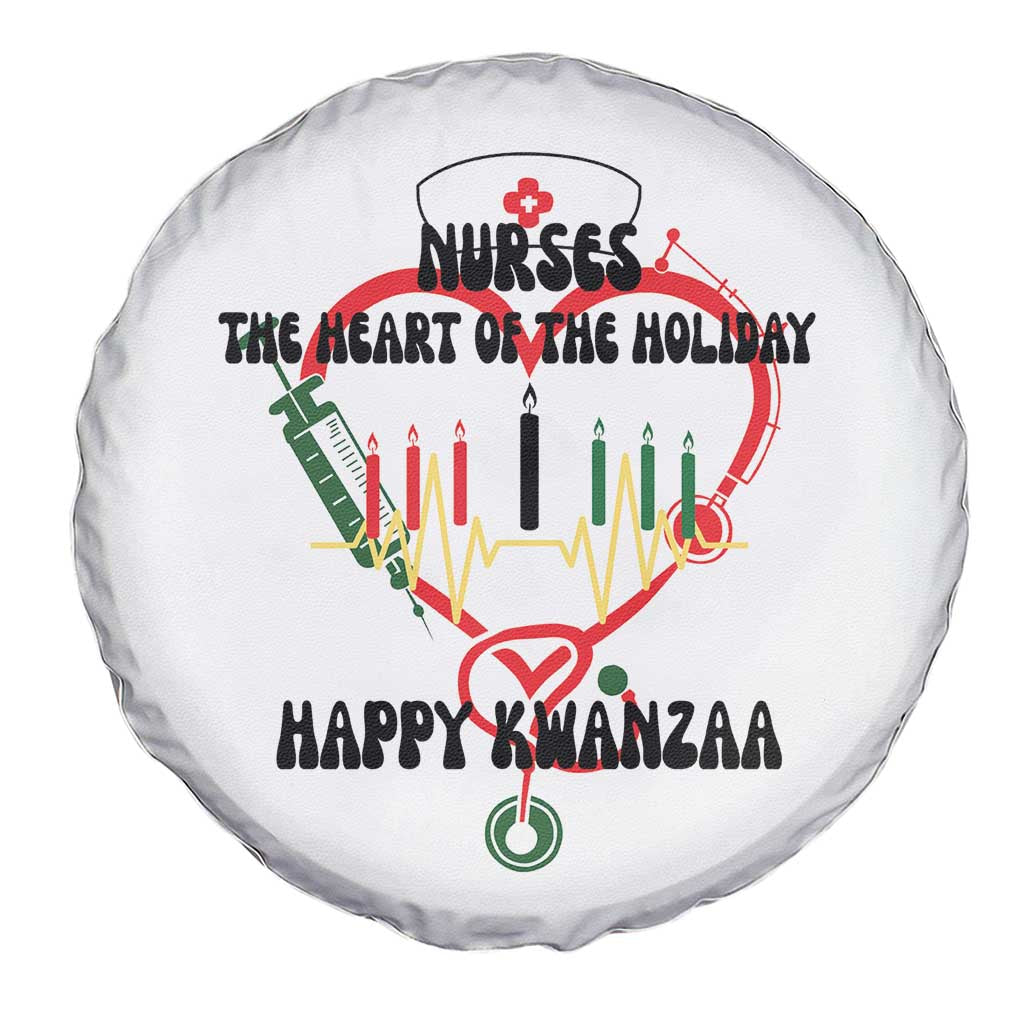 Nurses The Heart Of The Holiday Spare Tire Cover Kwanzaa Celebration Gift - Print Your Wear