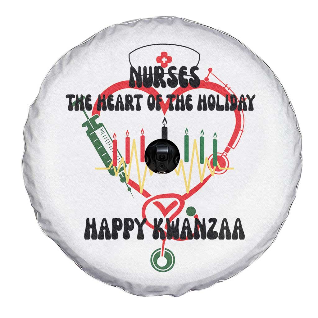 Nurses The Heart Of The Holiday Spare Tire Cover Kwanzaa Celebration Gift - Print Your Wear