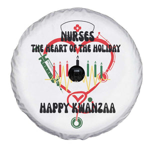 Nurses The Heart Of The Holiday Spare Tire Cover Kwanzaa Celebration Gift - Print Your Wear