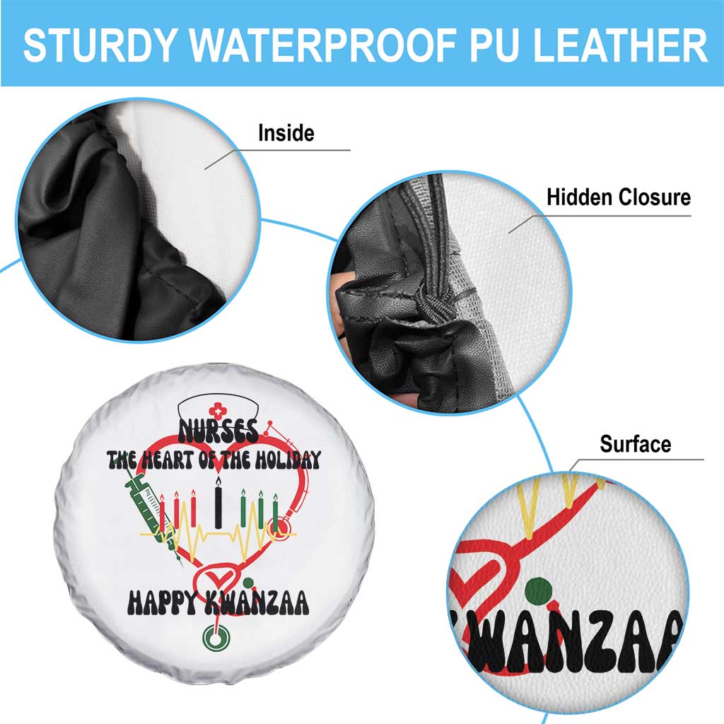 Nurses The Heart Of The Holiday Spare Tire Cover Kwanzaa Celebration Gift - Print Your Wear