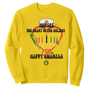 Nurses The Heart Of The Holiday Sweatshirt Kwanzaa Celebration Gift TS12 Daisy Print Your Wear