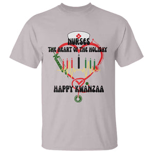 Nurses The Heart Of The Holiday T Shirt Kwanzaa Celebration Gift TS12 Ice Gray Print Your Wear