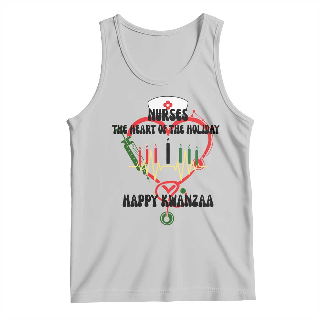 Nurses The Heart Of The Holiday Tank Top Kwanzaa Celebration Gift TS12 Ash Print Your Wear