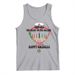 Nurses The Heart Of The Holiday Tank Top Kwanzaa Celebration Gift TS12 Athletic Heather Print Your Wear